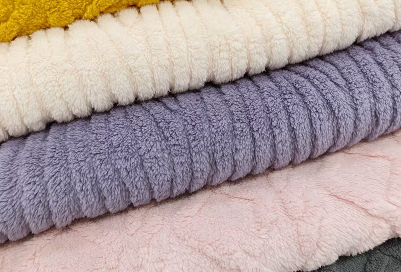 280gsm 185cm 双面立体提花舒棉绒面料 280gsm 185cm 双面立体提花舒棉绒面料