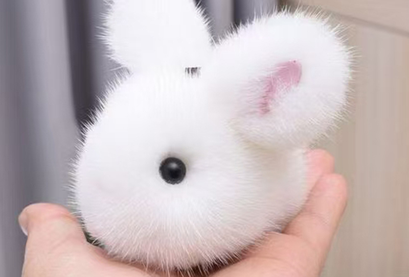 800mg*185cm 铂金貂仿貂毛布料适用于毛绒玩具