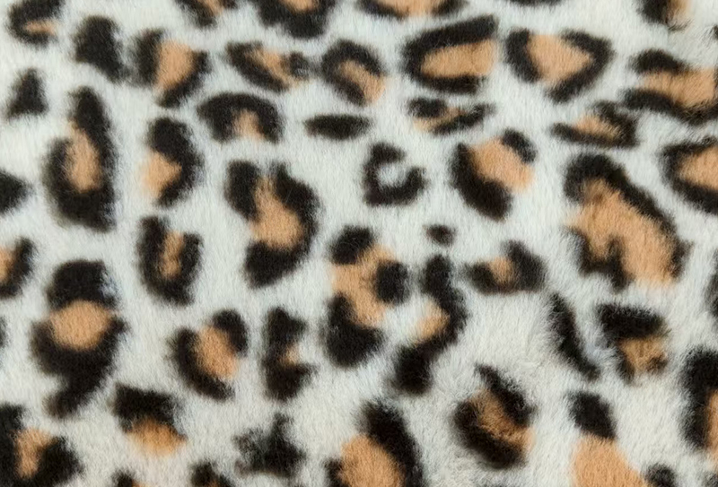 500mg 160cm 豹纹兔毛印花毛绒面料 500mg 160cm 豹纹兔毛印花毛绒面料