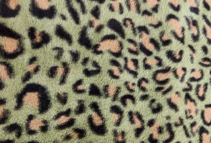 500mg 160cm 豹纹兔毛印花毛绒面料 500mg 160cm 豹纹兔毛印花毛绒面料