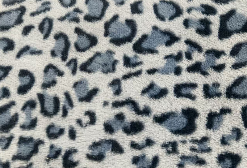 500mg 160cm 豹纹兔毛印花毛绒面料 500mg 160cm 豹纹兔毛印花毛绒面料