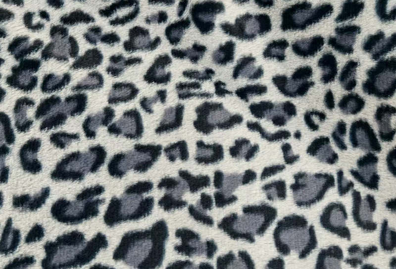 500mg 160cm 豹纹兔毛印花毛绒面料 500mg 160cm 豹纹兔毛印花毛绒面料