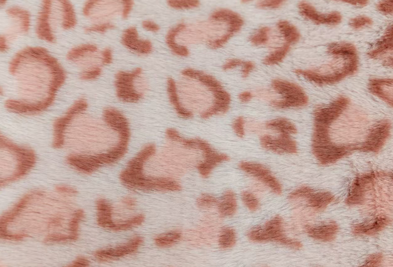 500mg 160cm 豹纹兔毛印花毛绒面料 500mg 160cm 豹纹兔毛印花毛绒面料