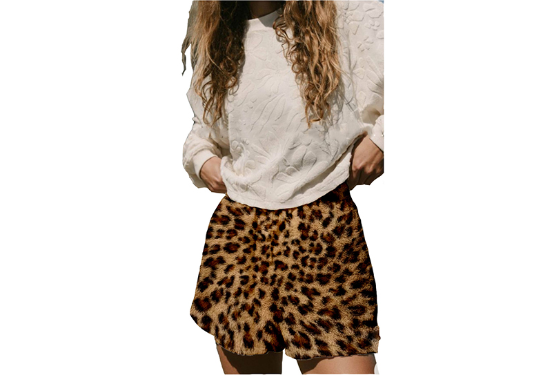 700mg*170cm 小金貂印花豹纹毛绒面料适用于包包/衣服 700mg*170cm 小金貂印花豹纹毛绒面料适用于包包/衣服